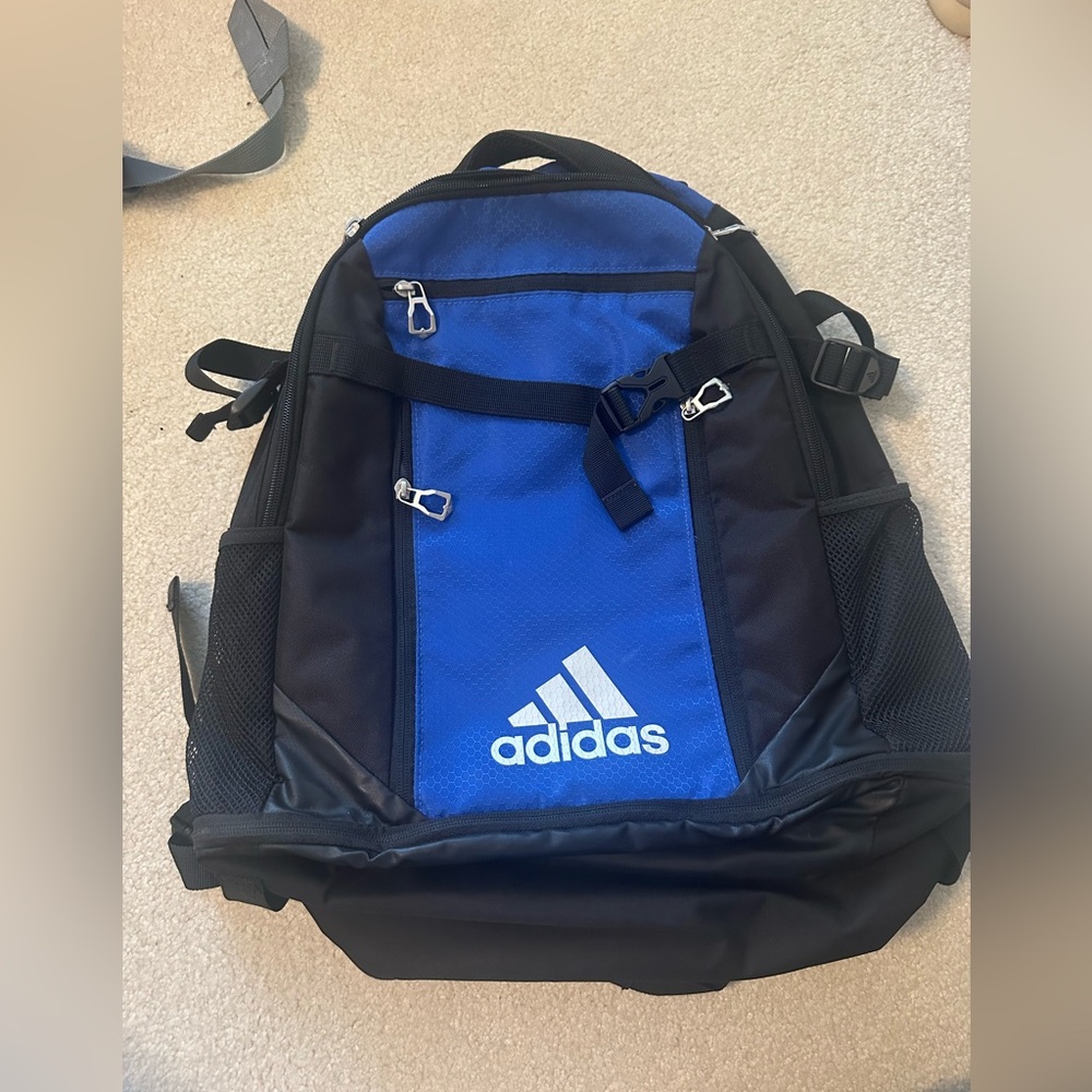 Adidas Blue and Black Men's Backpack